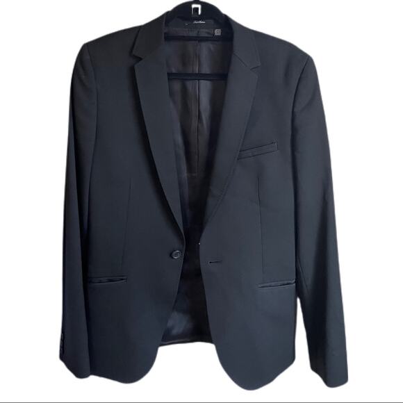 Ted Baker Black Single-Breasted Wool Blazer - Size 2/ Medium - Picture 1 of 6